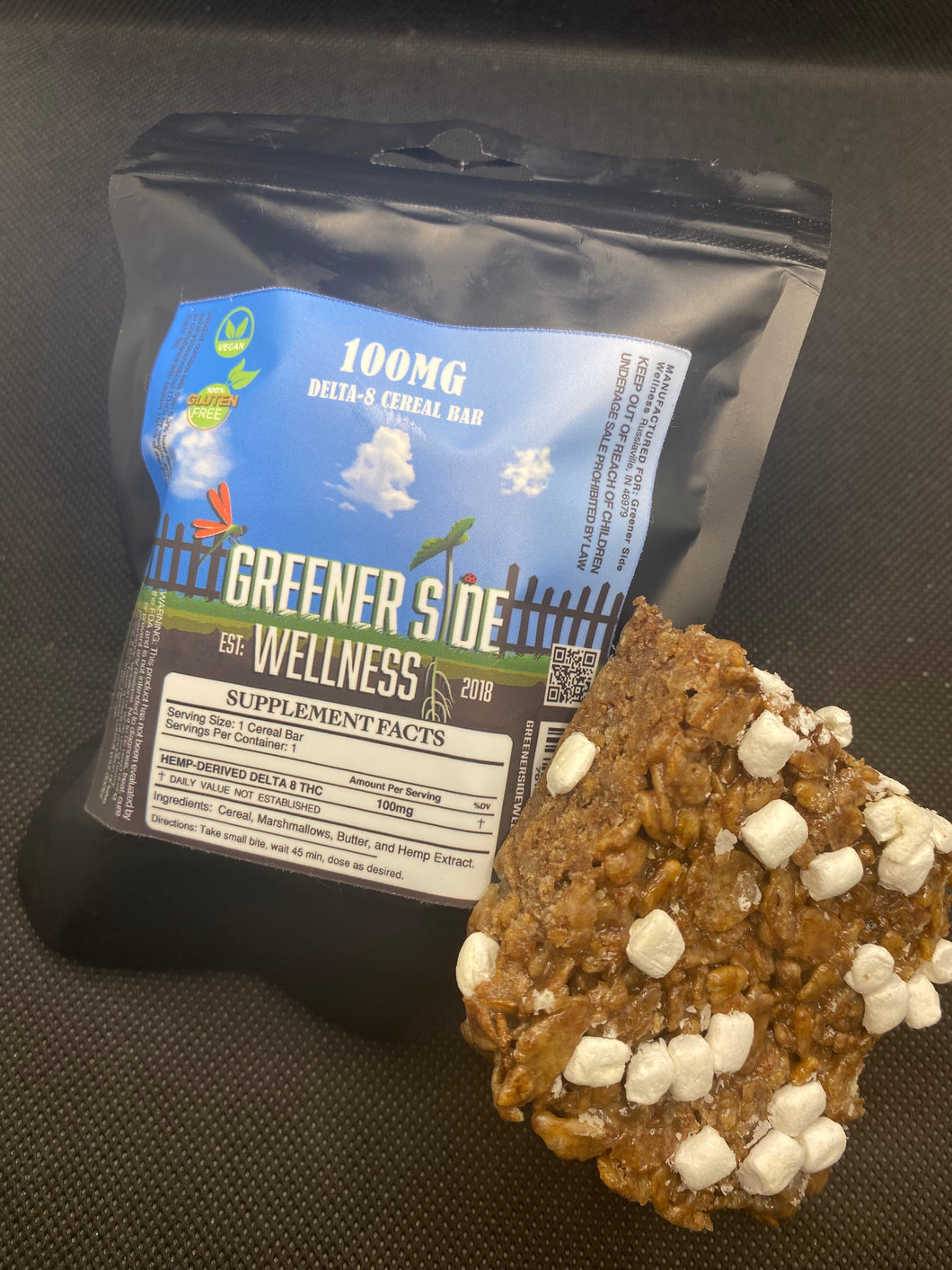 Delta 8 Cereal Bar - 100 MG - Cocoa Rice Krispy