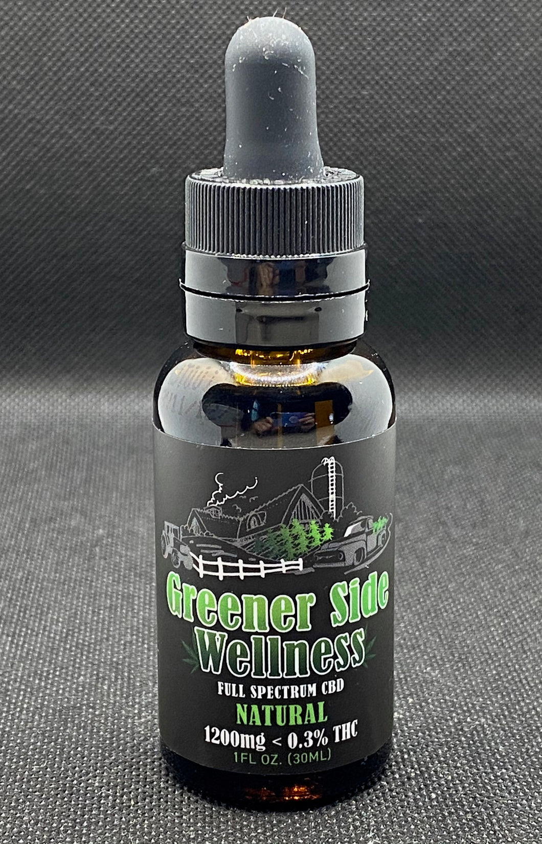 Full Spectrum CBD Oil (NATURAL) 1200 MG (30 ML per bottle/40 MG per 1ML dropper)