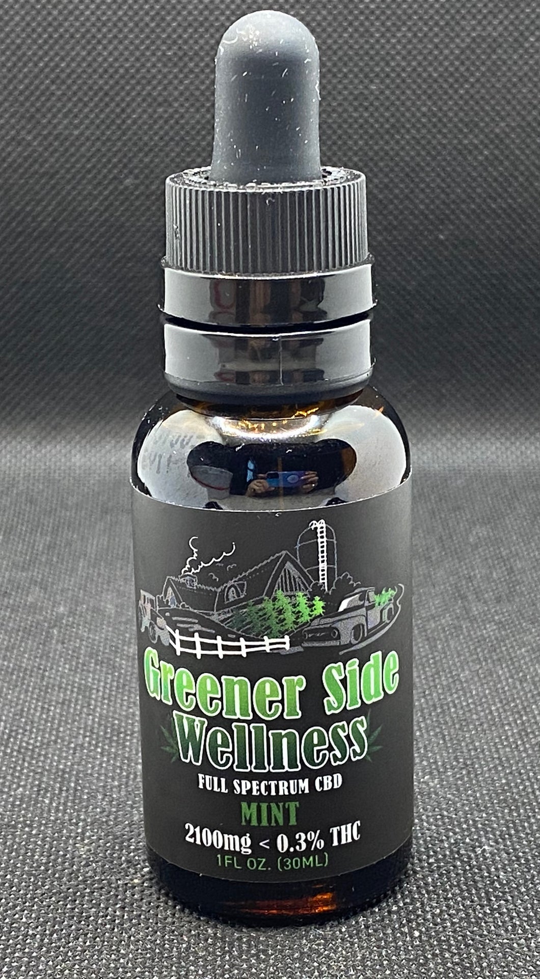 Full Spectrum CBD Oil (MINT) 2100 MG (30 ML per bottle/70 MG per 1ML dropper)